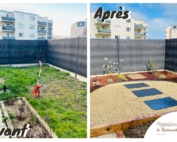 création jardin de ville à Dieppe