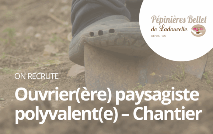 Ouvrier(ère) paysagiste polyvalent(e) – Chantier